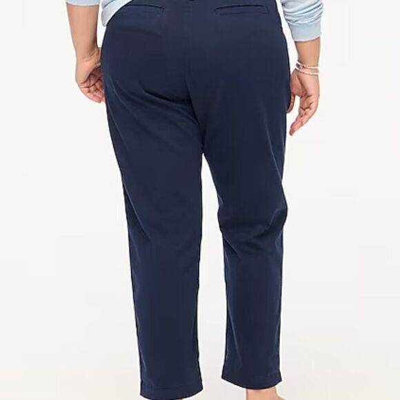 J. Crew Factory High-rise girlfriend chino pant Navy blue EUC size 0 - Picture 6 of 13